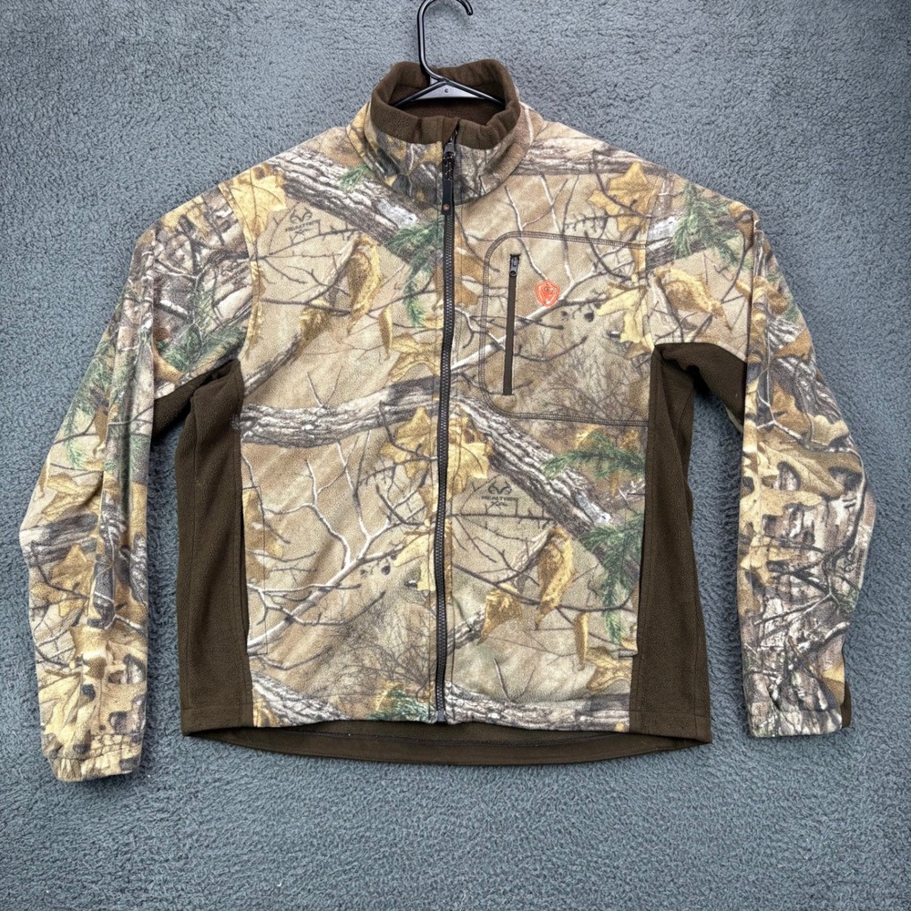 Game Winner Kids Fleece Jacket Realtree Edge Camo Full‎ Zip Brown Medium 8779